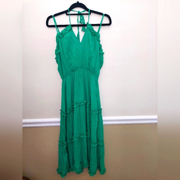 Flying Tomato Dresses & Skirts - Flying Tomato Green Halter Dress Small